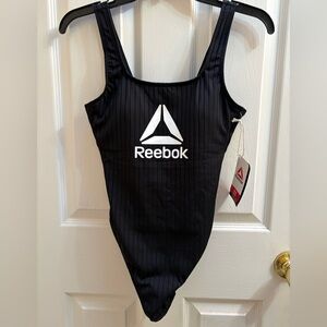 Reebok Black Ribbed Women's One Piece
